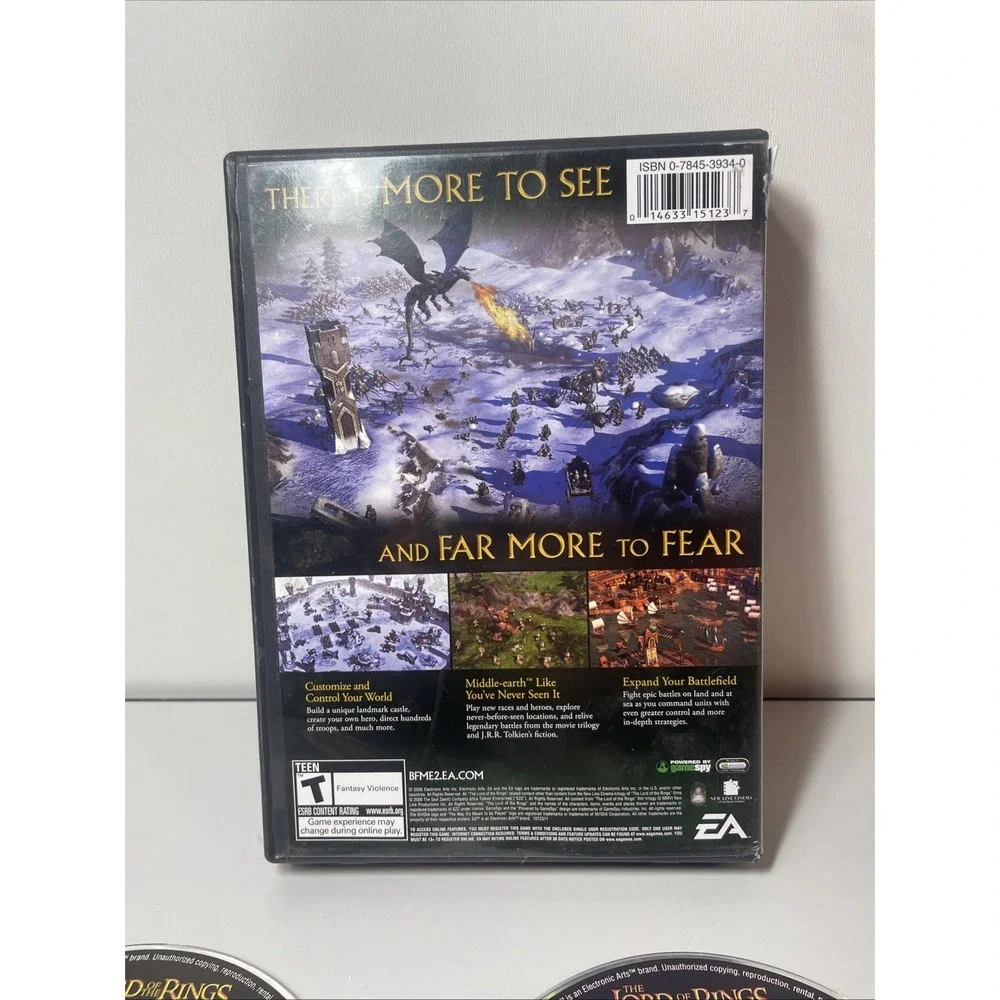 Lord of the Rings The Battle for Middle Earth 2 II (PC, 2006) MISSING DISC 1